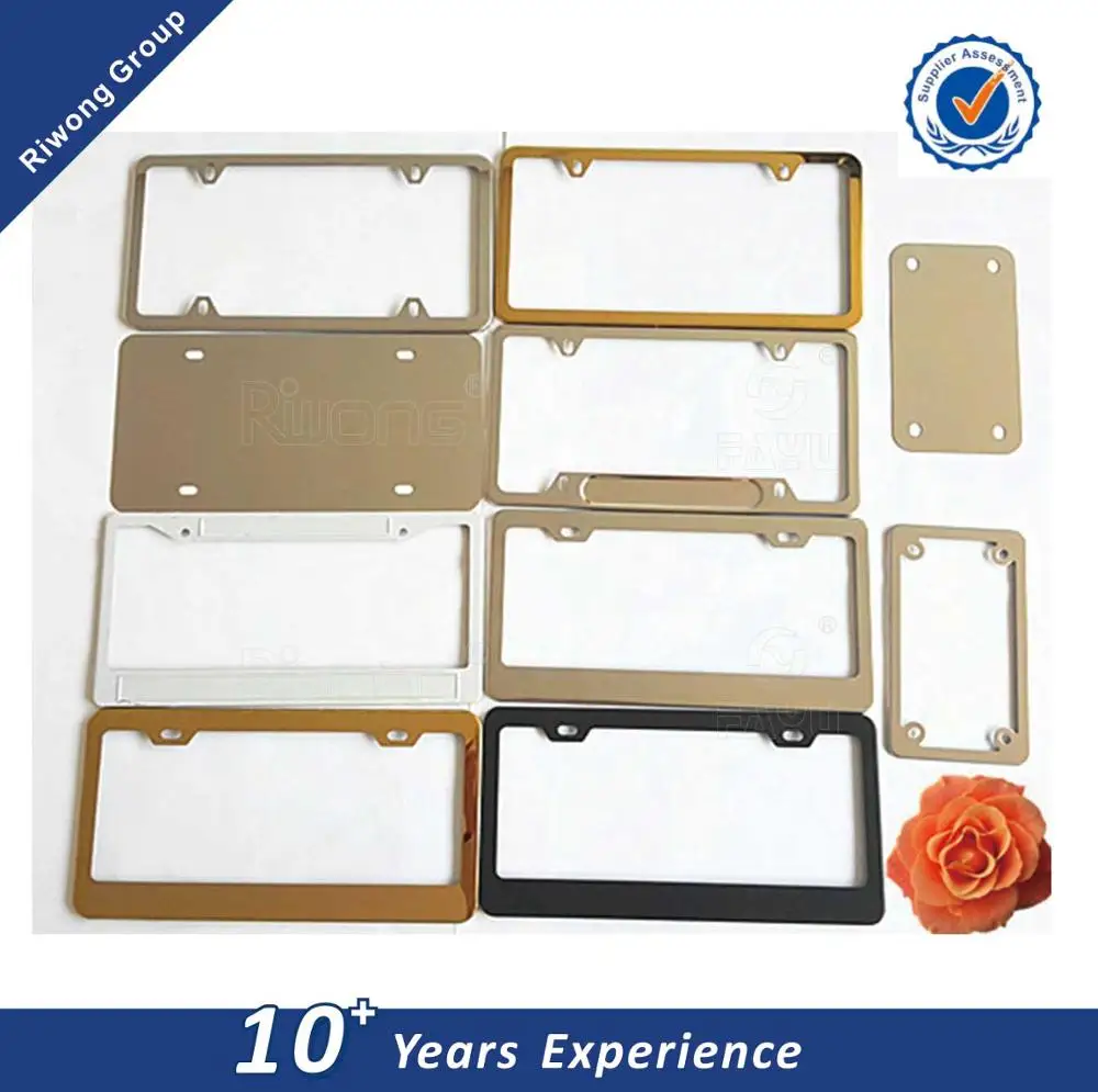 license plate frame plastic/aluminum/stainless steel/metal
