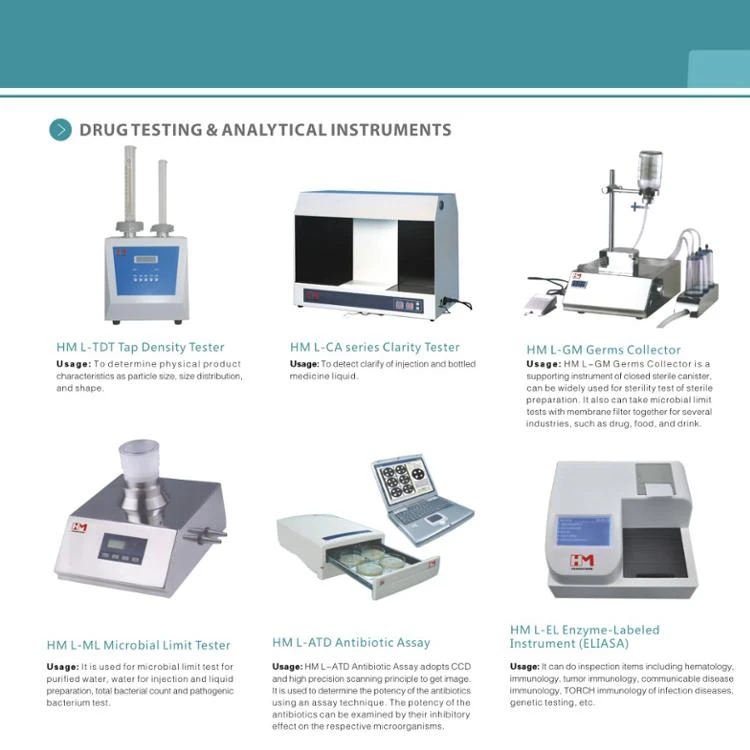 HM L-TDT Tap Density Tester CE approved IQ OQ PQ