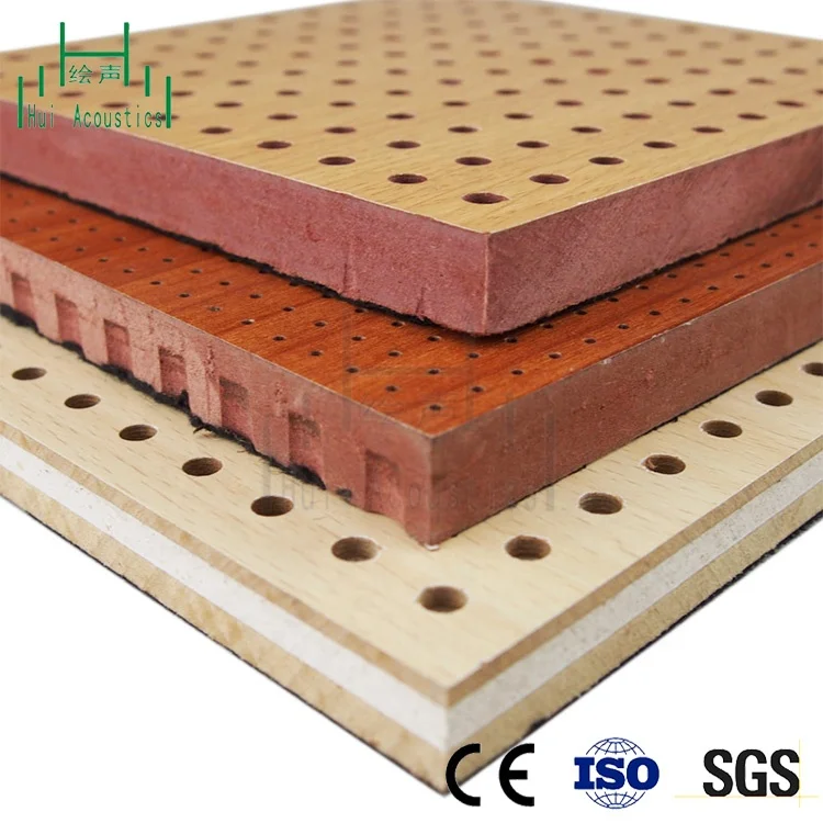 MDF Perforated Wooden Acoustic Board Plate