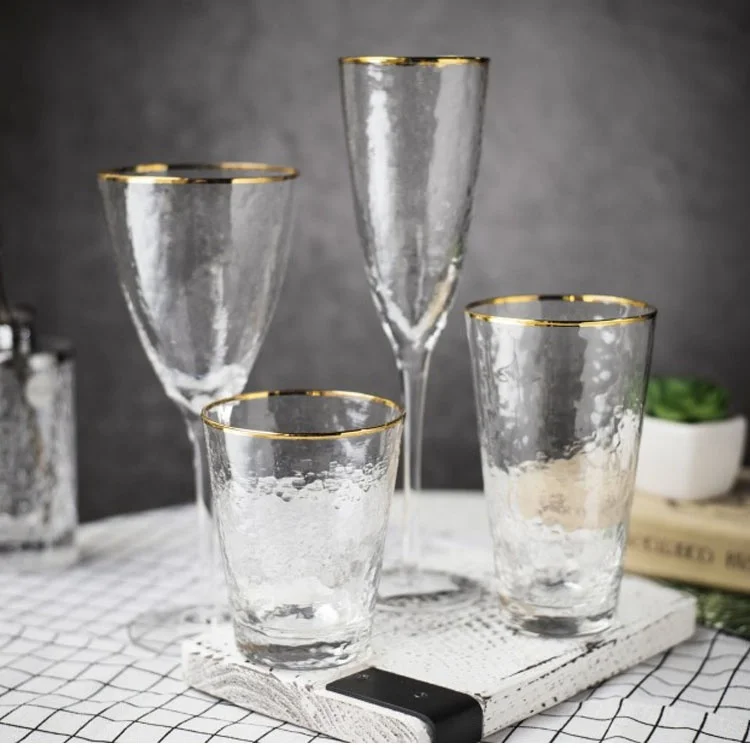 Raymond Four-Piece Set Clear Crystal Glassware Water Glass Cup