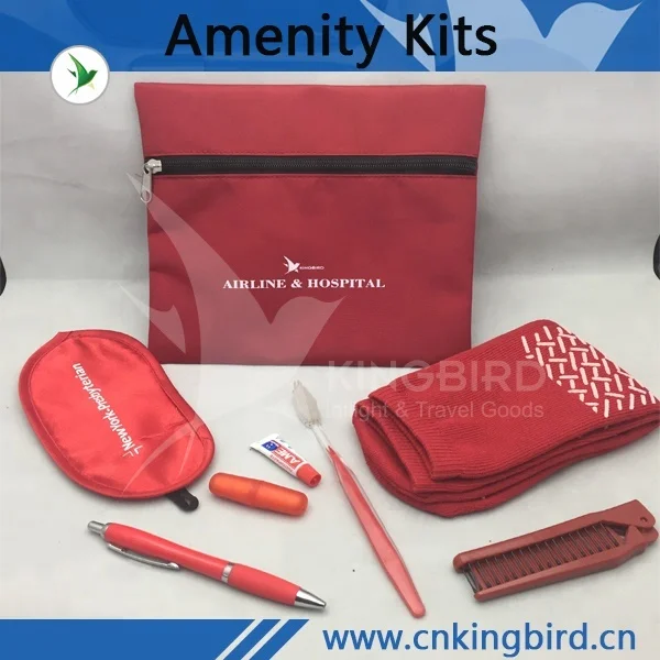 Outdoor disposable used first class amentity kits