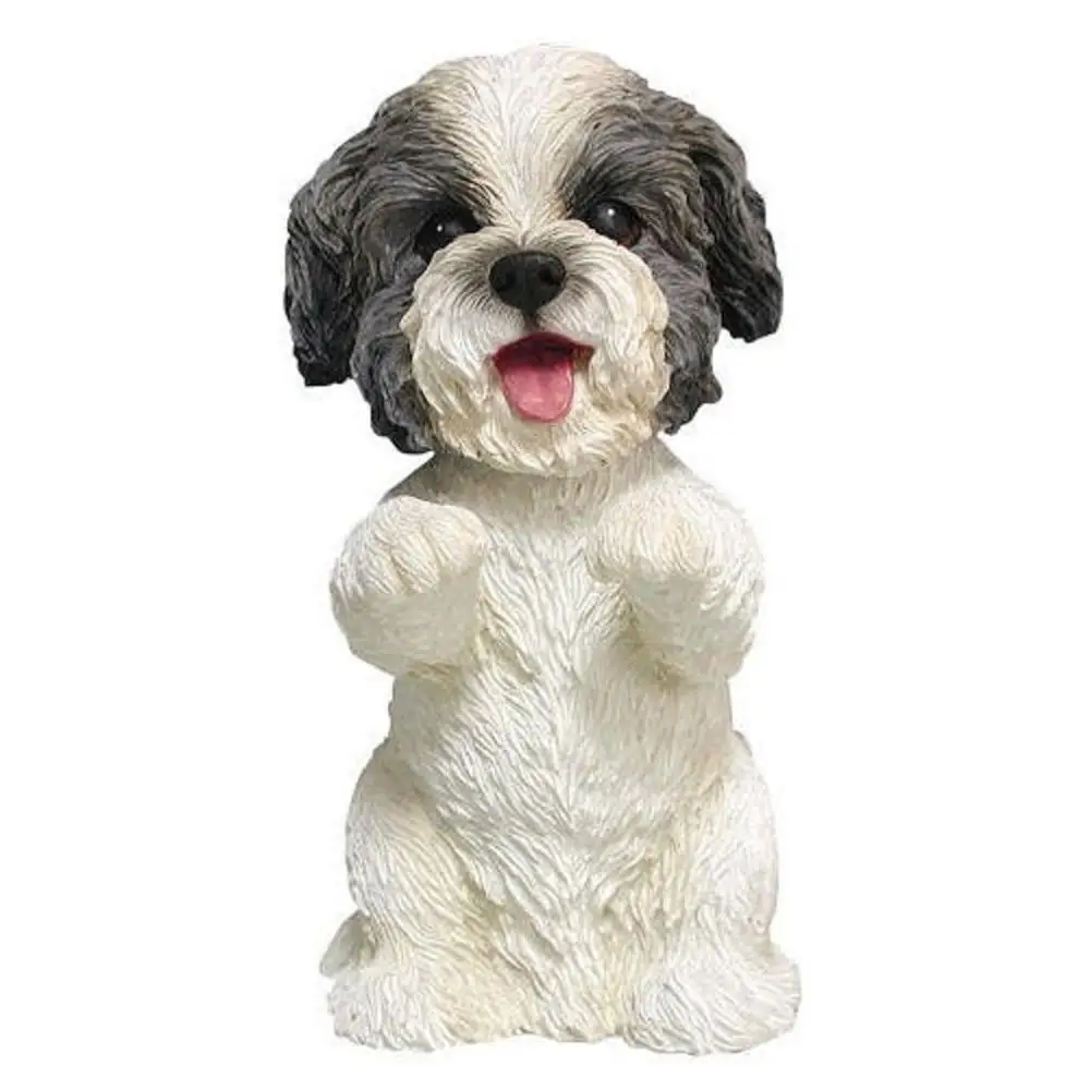 Lovely Handmade Resin Dog Bobble Head Car Decoration Nodding Resin Puppy Dog