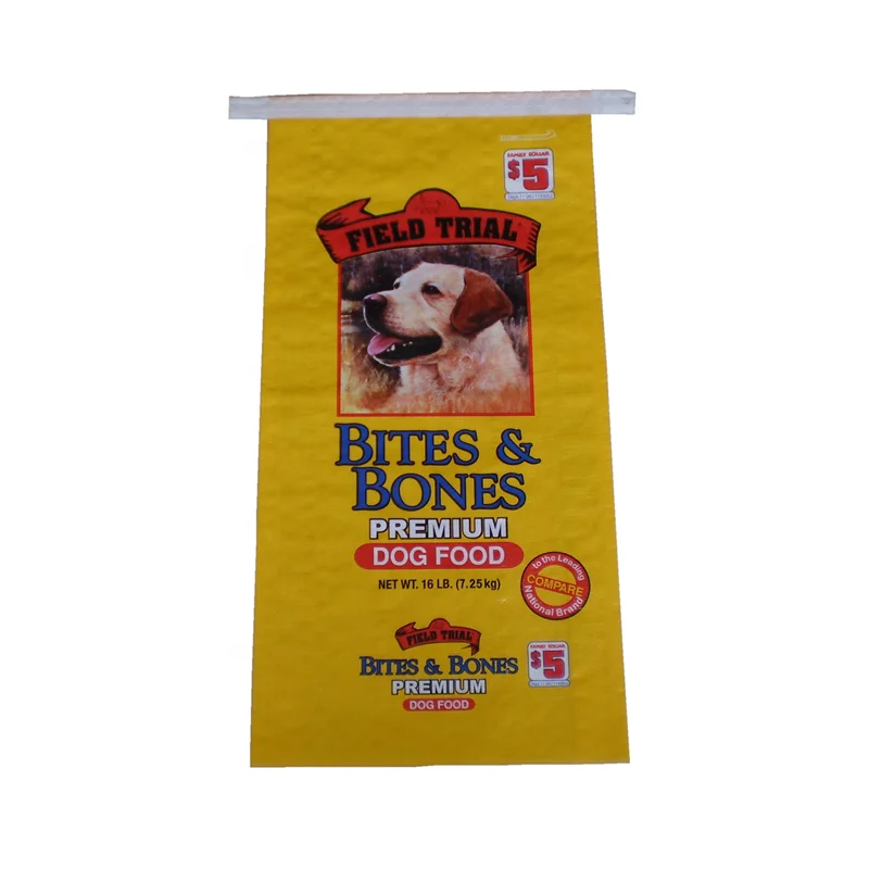 China factory sell Poly woven pet feed sacks 20kg