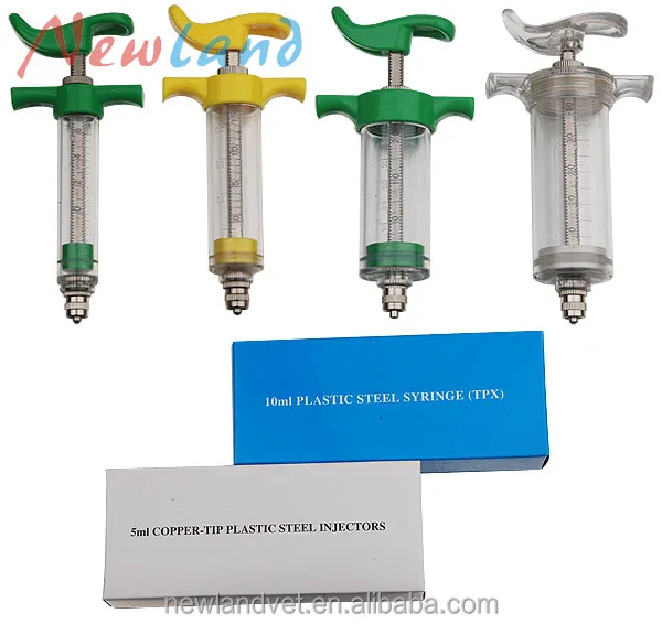NL206 10ml 20ml 30ml 50ml plastic steel veterinary automatic pharmaceutical animal injector syringe