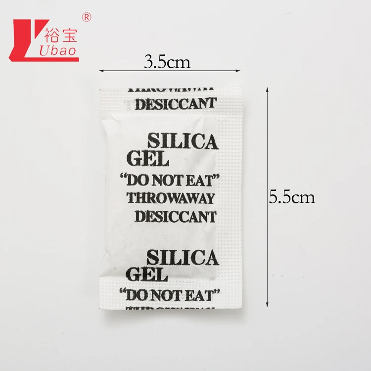dehumidifi with silica gel sachet food grade 2gr desiccant minipack