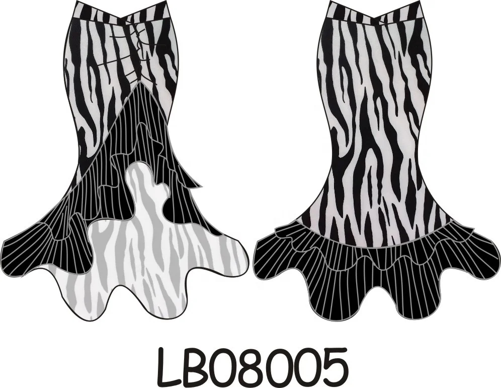 Large discount adjustable tie belt irregular fishtail practice women latin square skirts latin dance costume