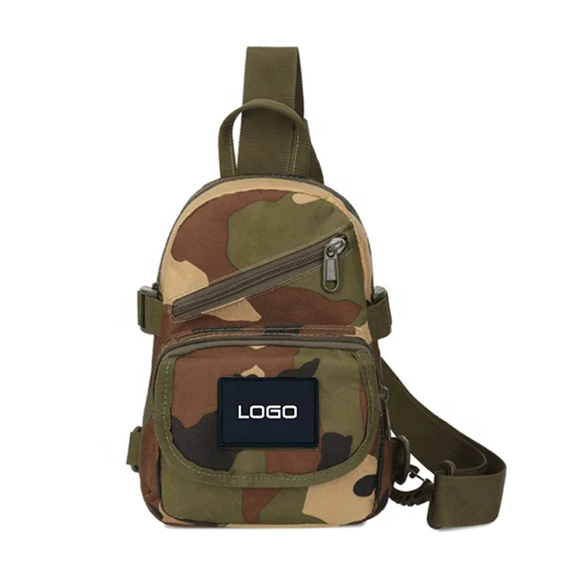 
Custom logo new design men women kids vintage army outdoor waterproof military tactical chest bag sling backpack shoulder bag 