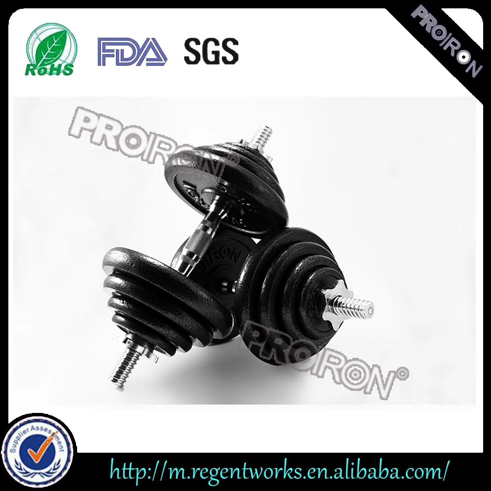 Оптовая Тренажерный Зал 25 кг Регулируемая Чугун Гантели Набор