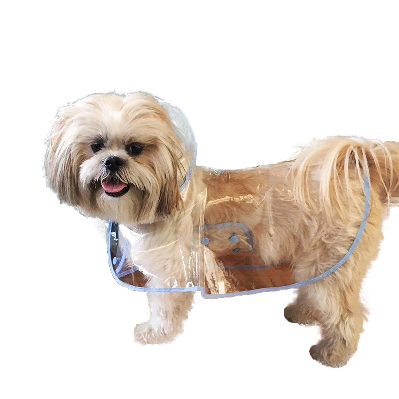 Wholesale Custom Transparent PVC Dog Clothes Pet Accessory Outdoor Dog Raincoat