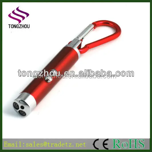 Promotions Mini Keychain Flashlight UV Torch Red Laser Pointer
