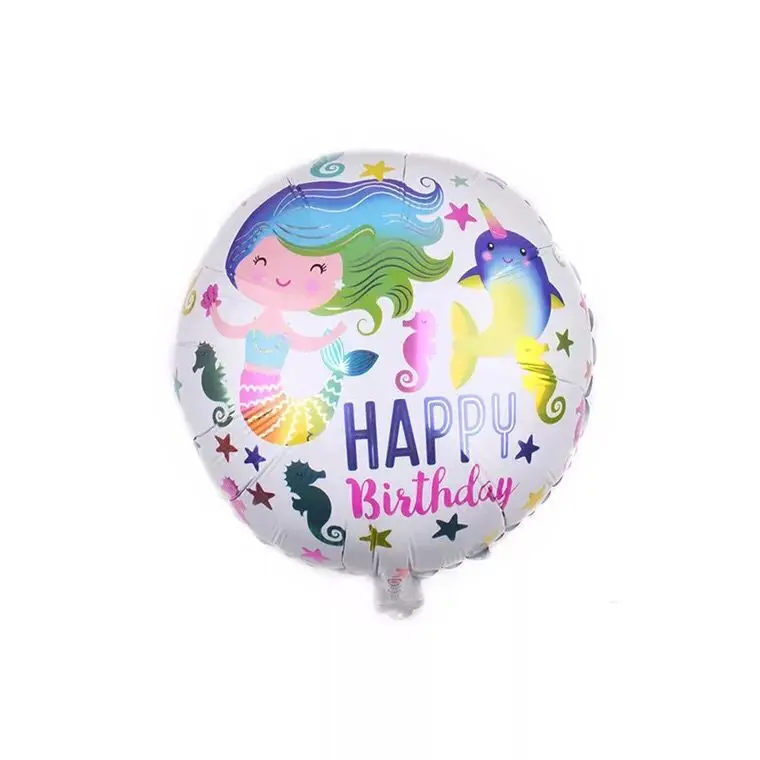
Party Decoration Use Large Size Aluminium Mermaid Cartoon Foil Balloon For Girl 