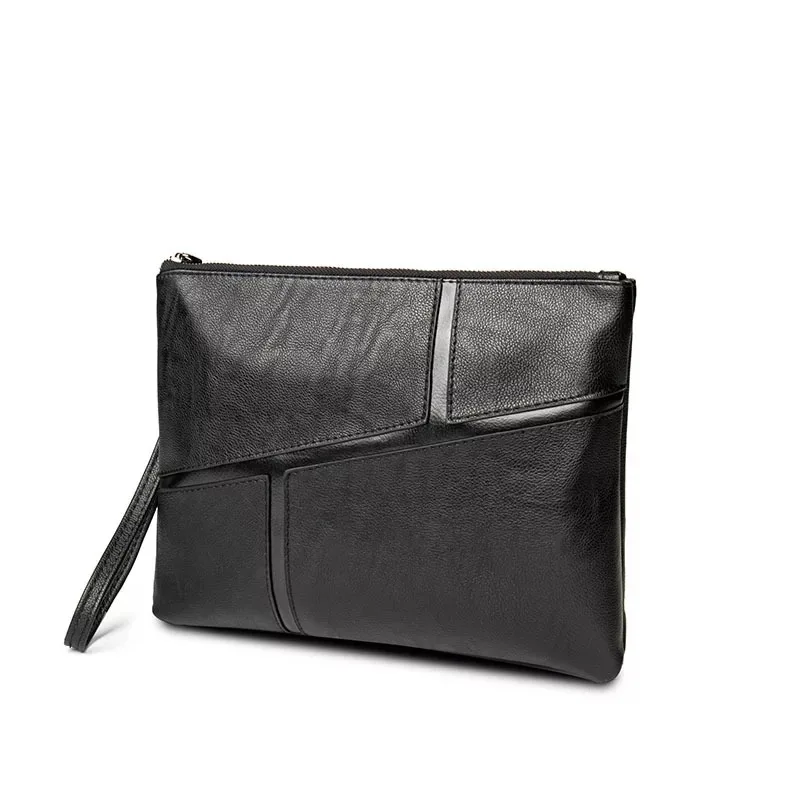 Mens clutch wallet purse high capacity men leather envelope clutch bag