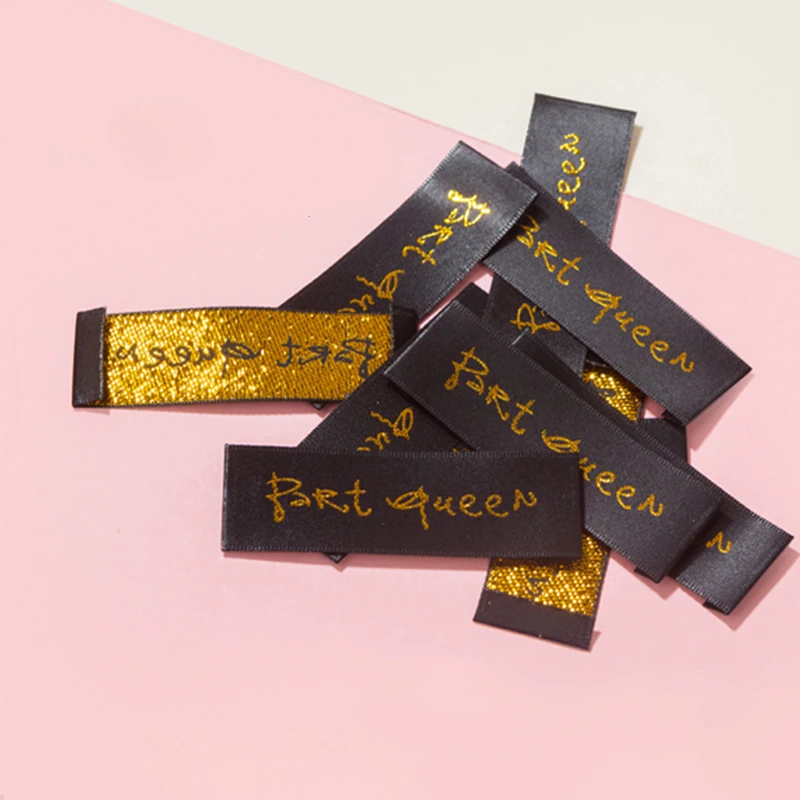 Garment accessories high density custom woven label