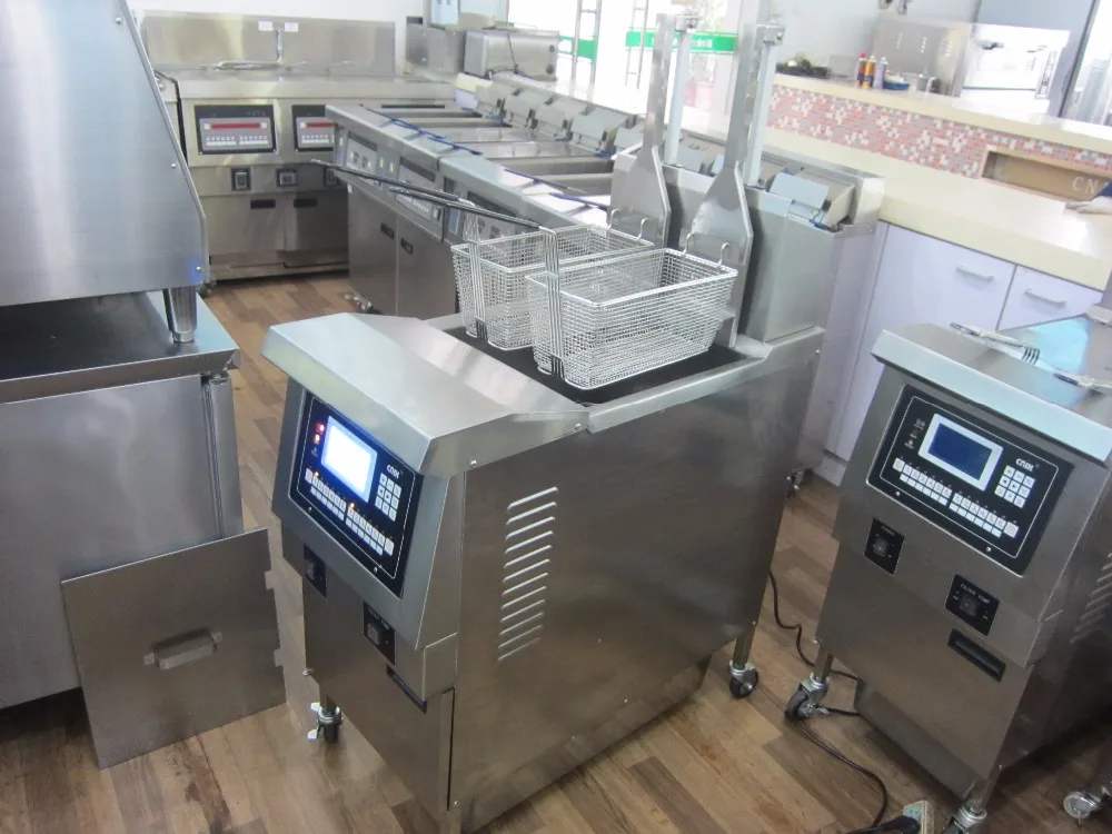 Factory Price Automatic Deep Fryer/Automatic Basket Lift Fried Chicken Frying Machine