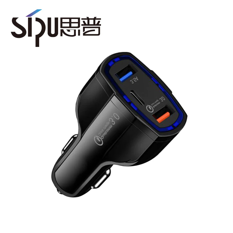  SIPU заводская цена быстрое двойное USB зарядное устройство с type