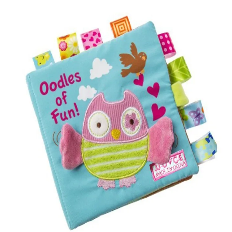 Wholesale Educational Intelligence toys Development Soft educ toy babi Cloth fabric book for child baby