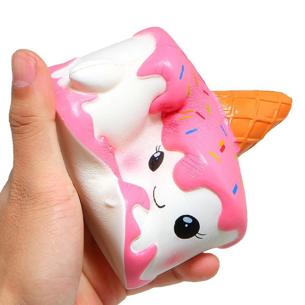 Factory unicorn cake pu foam slow rising ce big antistress squishy