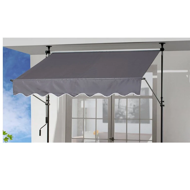 3.5X1.2M Outdoor Garden terrace retractable height-adjustable Waterproof front door clamping Window Awning