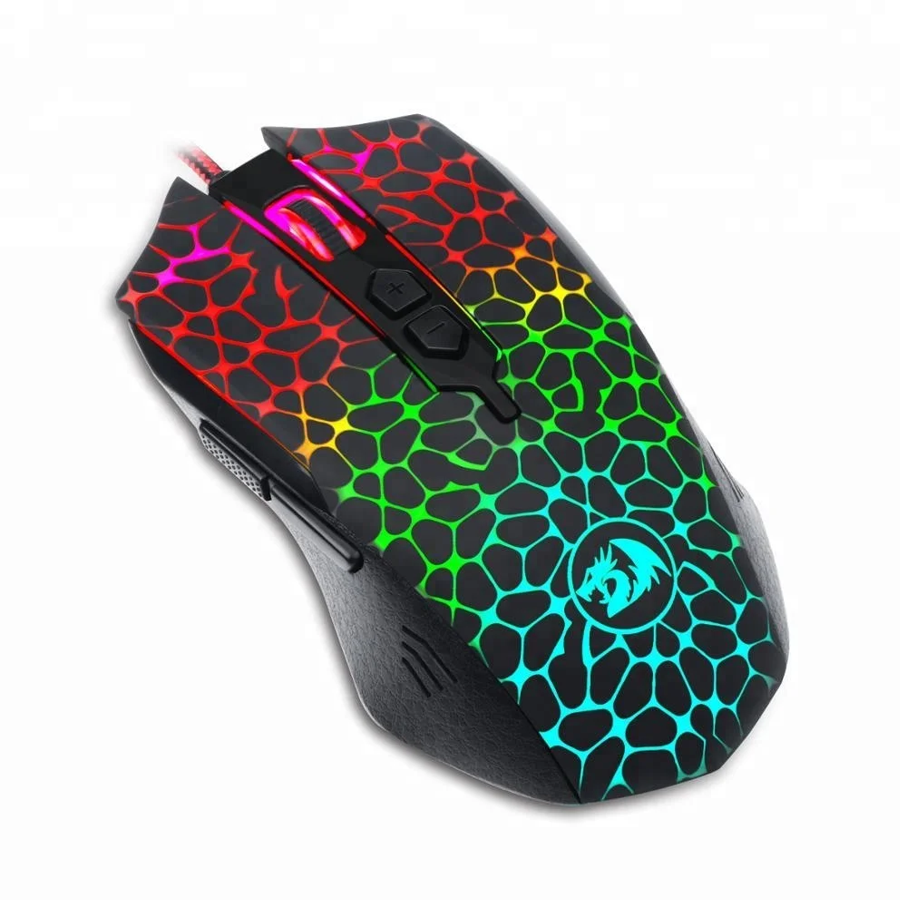 Redragon M716 INQUISITOR 5000 DPI RGB Backlight Wired Gaming Mouse For PC Computer Gamer