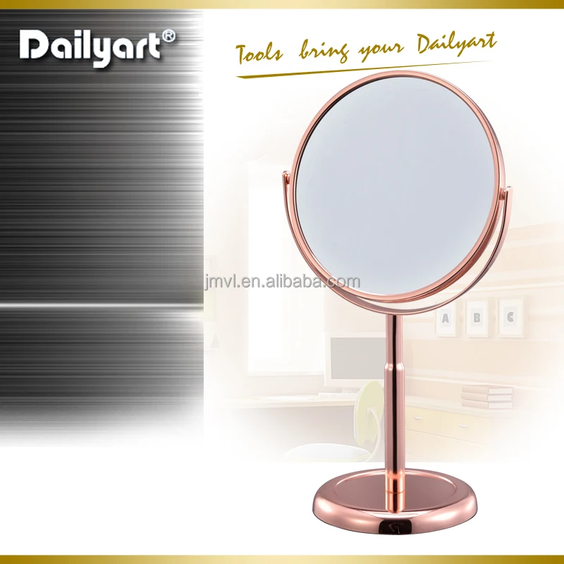 Round Double-Sided Swivel Head Makeup Decorative Stand Mirror