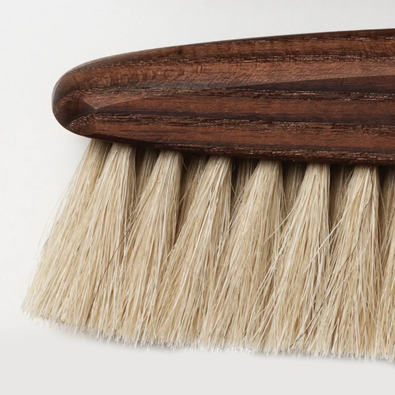 Hot selling wooden handle clean horse hair best shoe brush soft