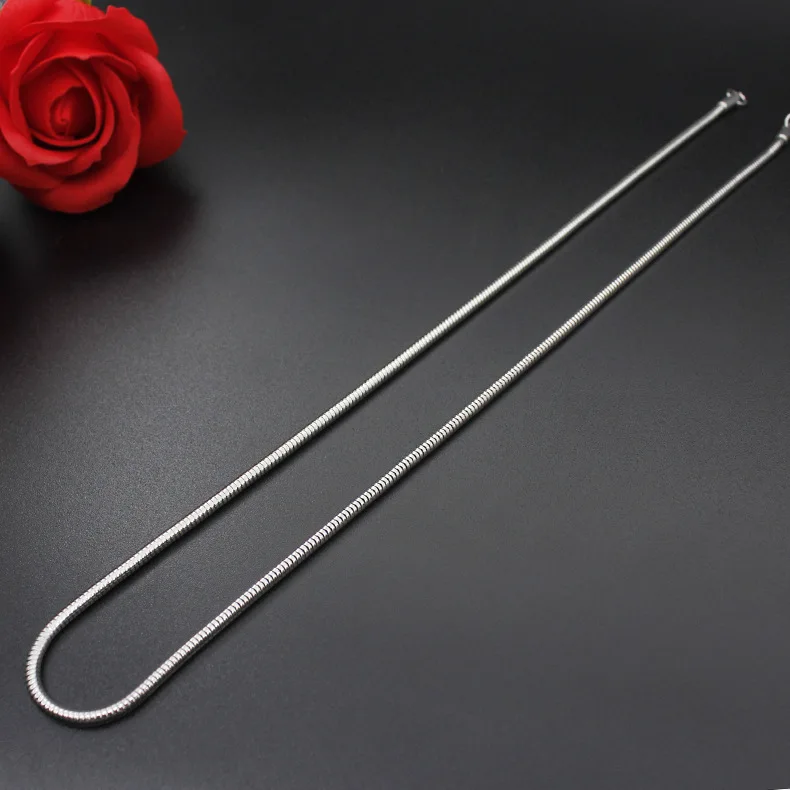 1.2mm /1.5mm /2.4mm /3.2mm snake chain necklace men stainless steel necklace for women chains stocks custom OEM KYBXL