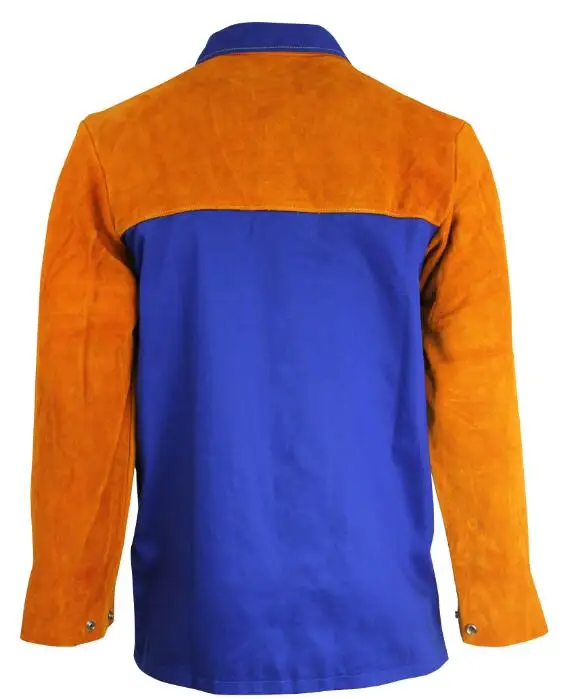welding leather jacket/flame resistant jacket/cow leather welder clothes