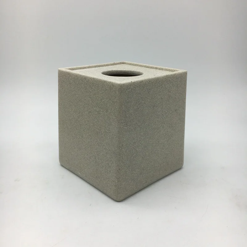 Polyresin sand stone home and hotel  bathroom accessory bath set