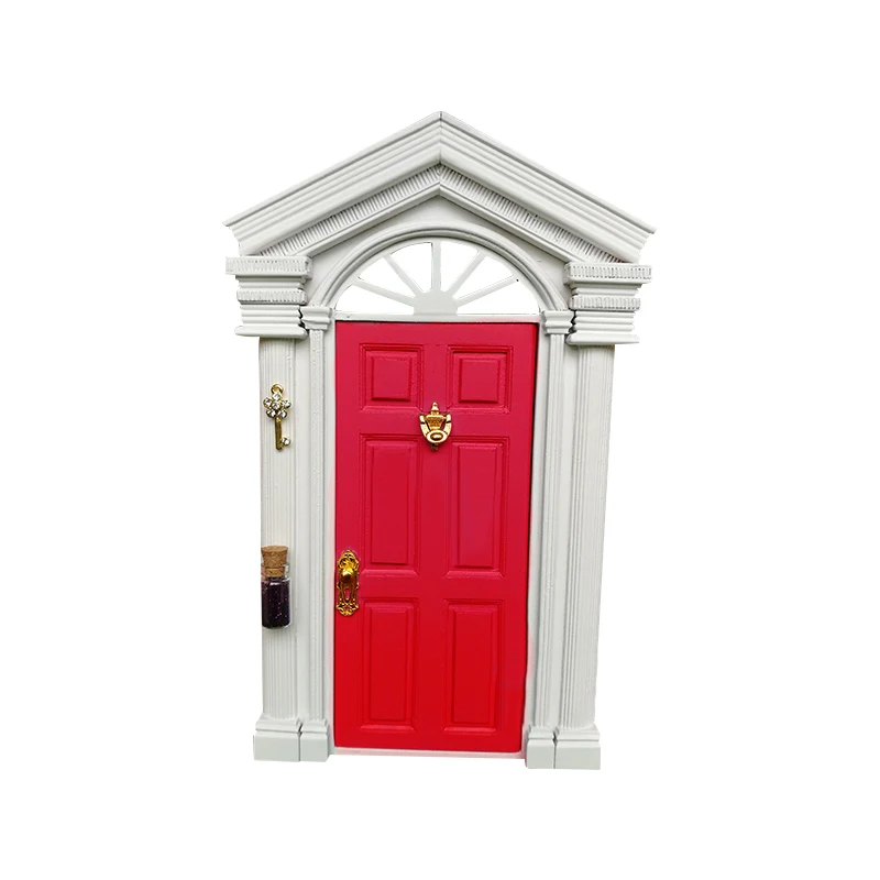 Secret / Fairy Door Door Open Outward W/ Knob & Knocker + free fairy dust & magic key