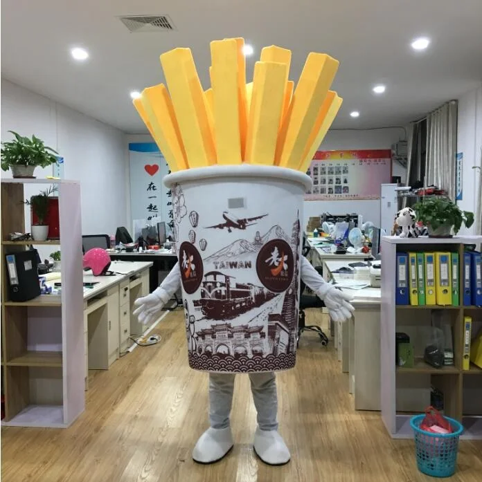 
Customized adult unisex Food French fries mascot costumes 