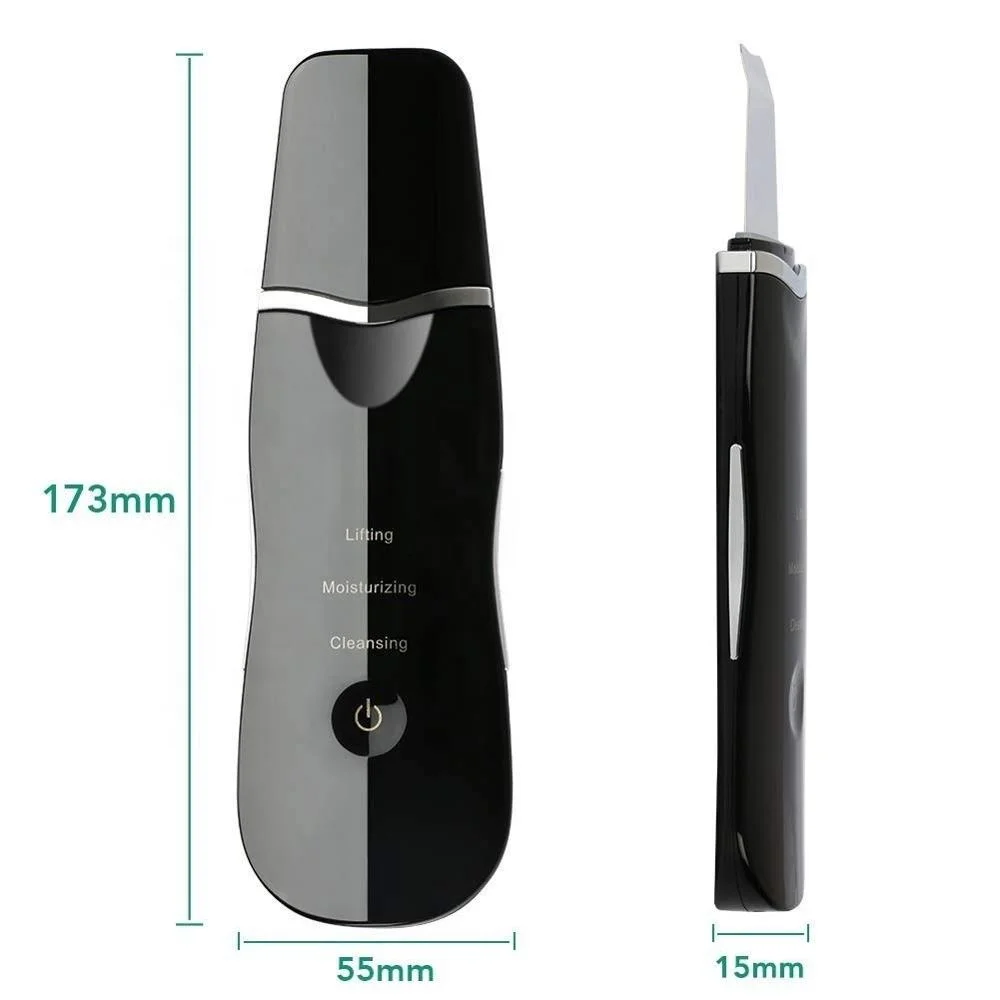 2021 beauty facial skincare skin ultrasonic deeply scrubber Cleaner skin facial cleaner ultrasonic peeling device