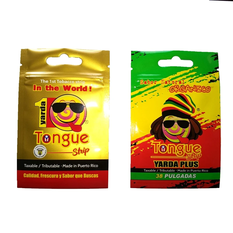 customized size and printing zipper pouch for cigar tobacco packaging