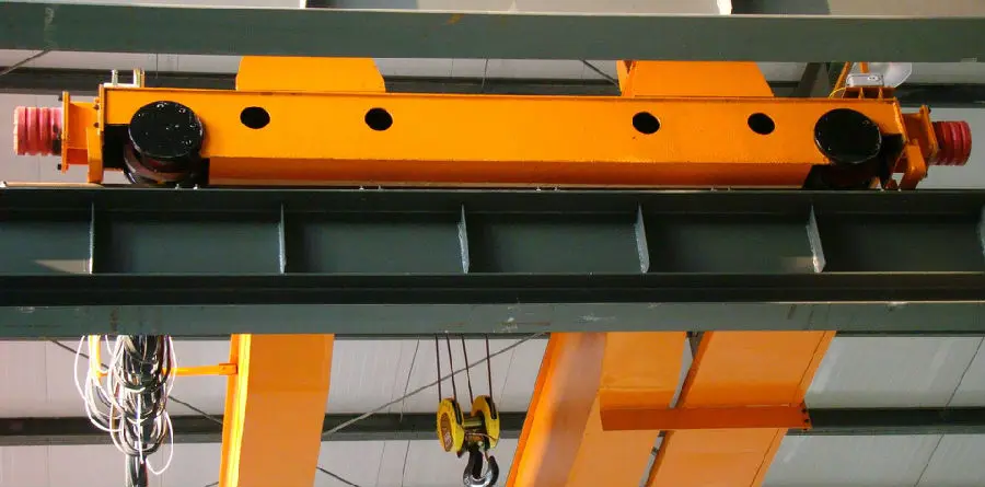 European Standard Double Girder Overhead Crane With Trolley Hoist and Open Winch Hoist