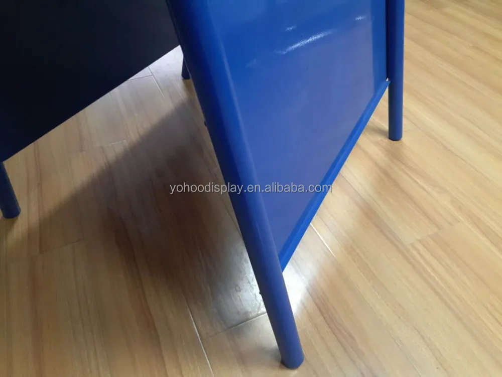 DM A1 double sided mental outdoor portable pavement sign with arch header