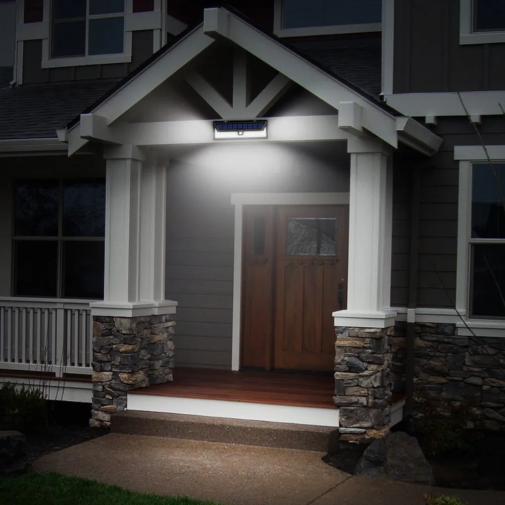 
136 Led Solar Lights Outdoor Waterproof Solar Power Lights with 270 Wide Angle Motion Sensor Solar Lighting for Garden 