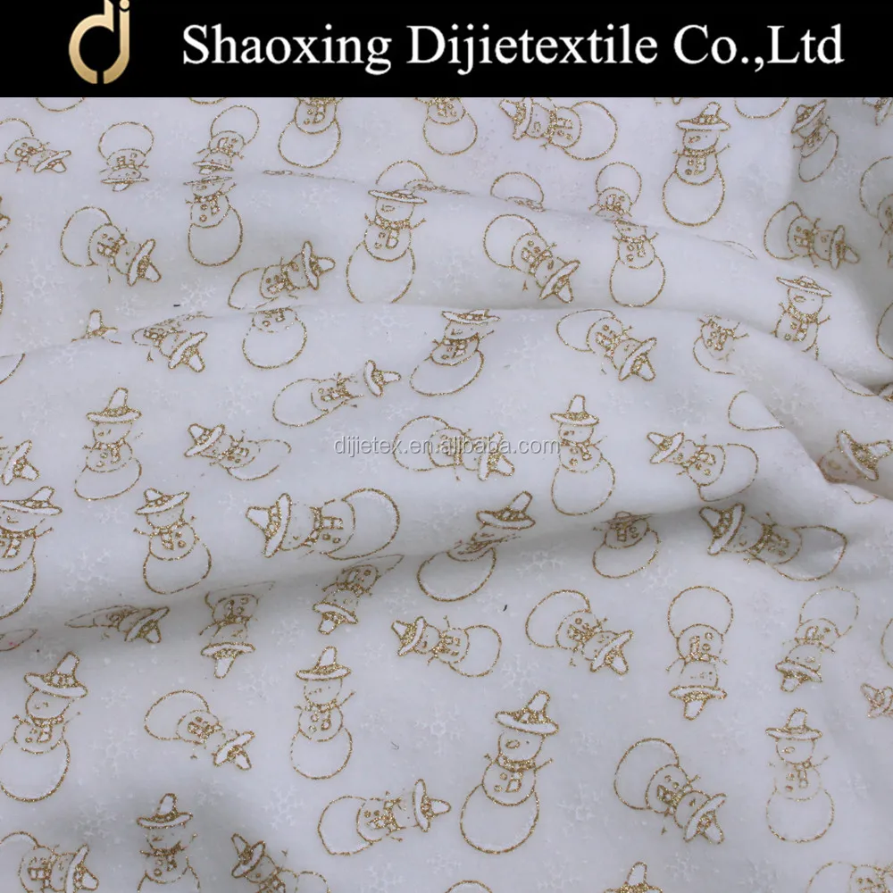 100%poly hot stamping foil printing on polar fleece or brush fabric