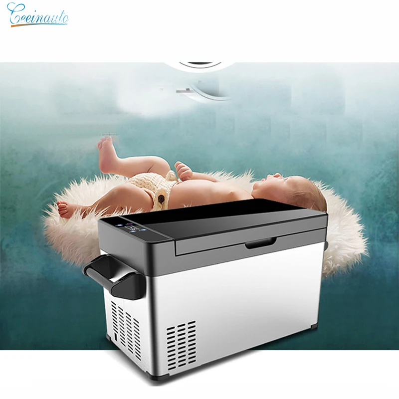 CeeinAuto Big Capacity Cooler In-Car Refrigerator APP Car Fridge DC12V/24V Camping Freezer