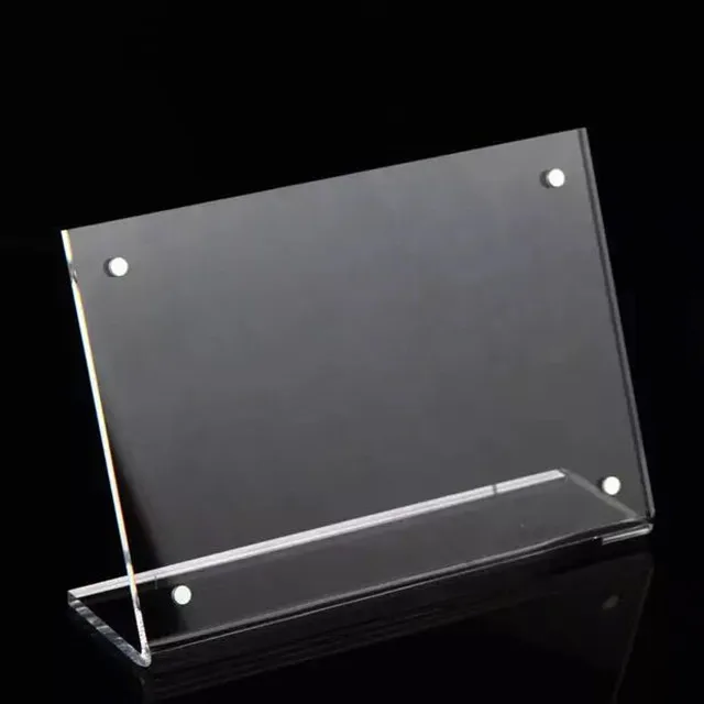 
Acrylic slant sign holder, acrylic table top sign holders , A3 A4 A5 plexiglass L shaped slanted sign holder 