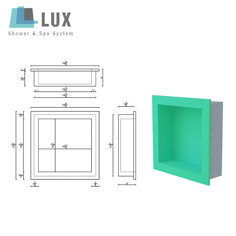 EPS Shower Niche with cement coating