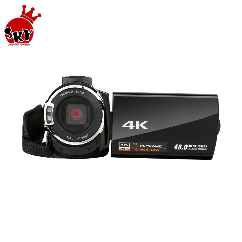 Спортивная экшн-камера Dv 4k прошивка DV23 4K HD 1080P Цифровая камера 16X цифровой зум Wi-Fi вспышка лампа