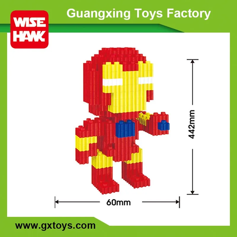 WISEHAWK small building block super heroes plastic toy figures