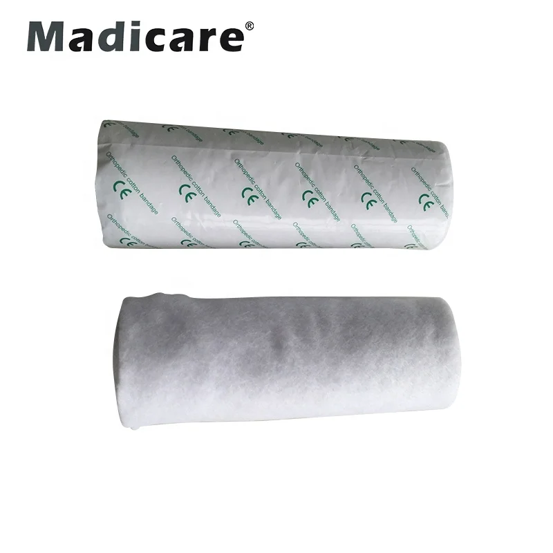 Orthopaedic medical fracture pop under cotton viscose synthetic Polyester plaster of paris roll Bandage Pad casting plaster