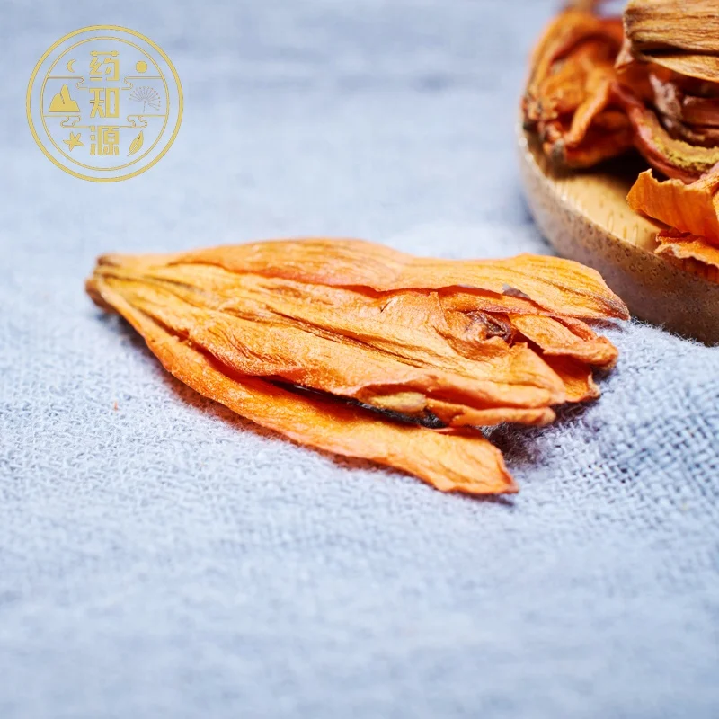 Wholesale Natural Chinese Loose Orange Dried Easter Lily Flower Herbal Tea In Bags