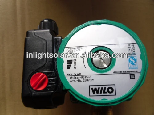 Wilo Circulate Pump for split solar water heating system RS15/6