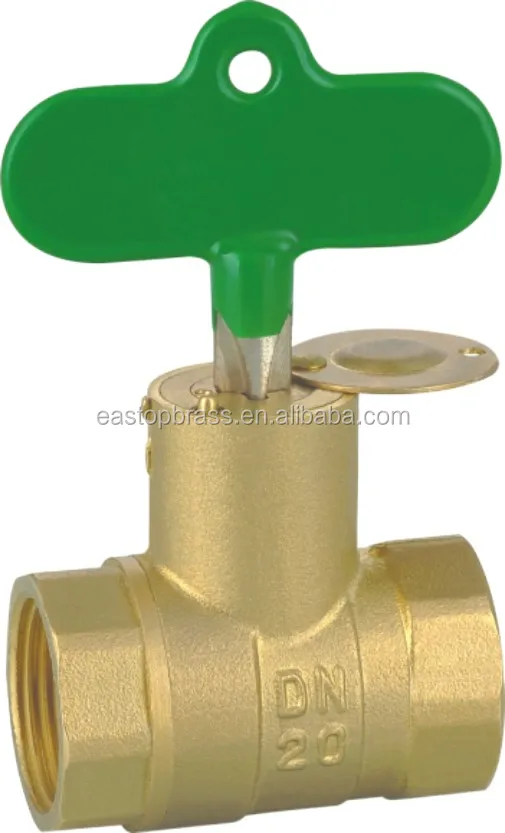 forged magnetic brass ball valve with lock