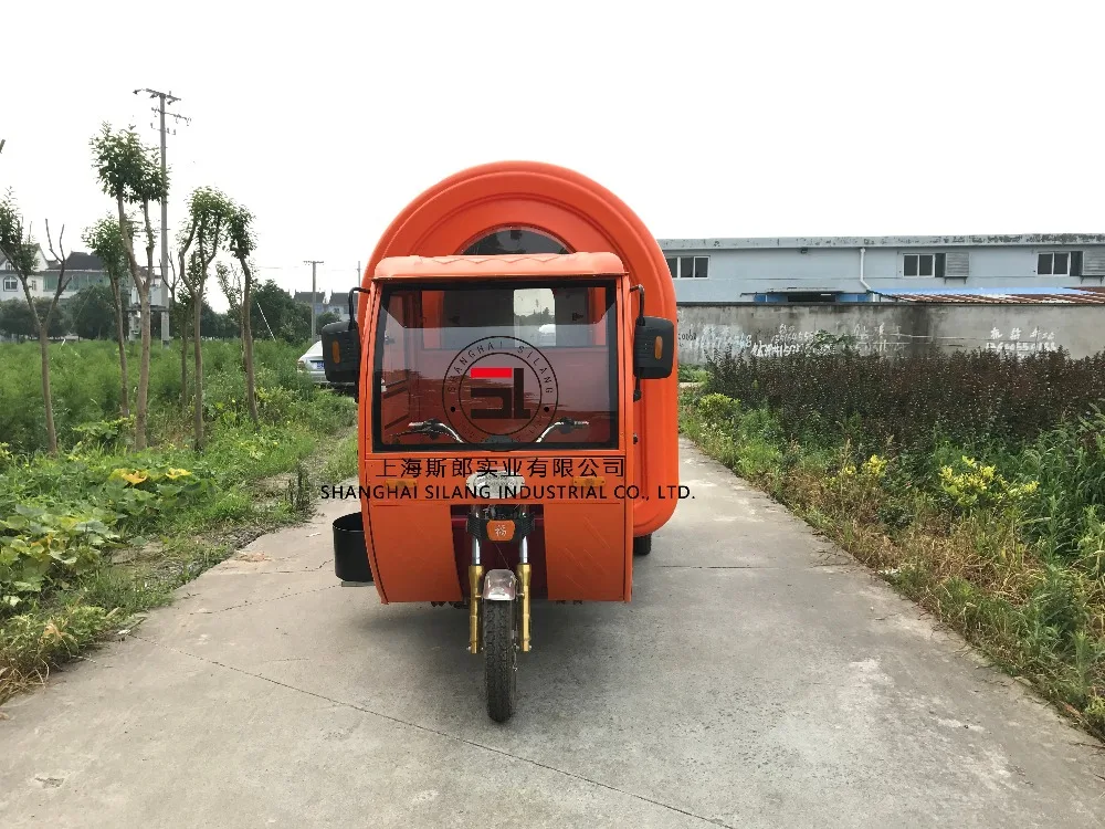 Electric tricycle food cart vending mobile food cart/Hot dog vending truck for ice cream