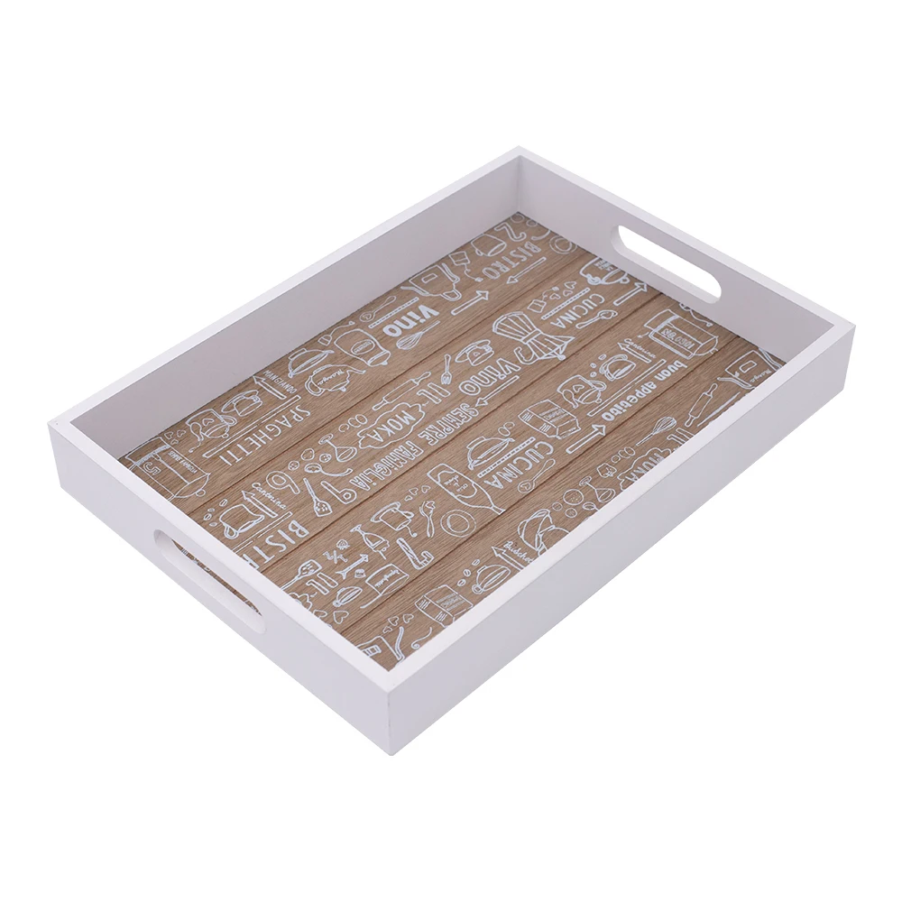 Best selling restaurant wooden breakfast coffee decoration tray