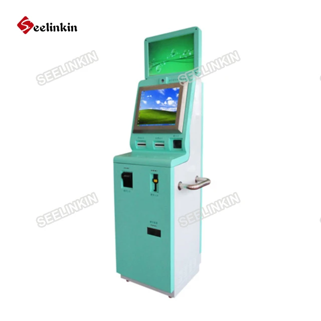 Dual Touch Screen Display Atm Price Lottery Ticket Printing Self-service Banking Bus Vending Billing Machine