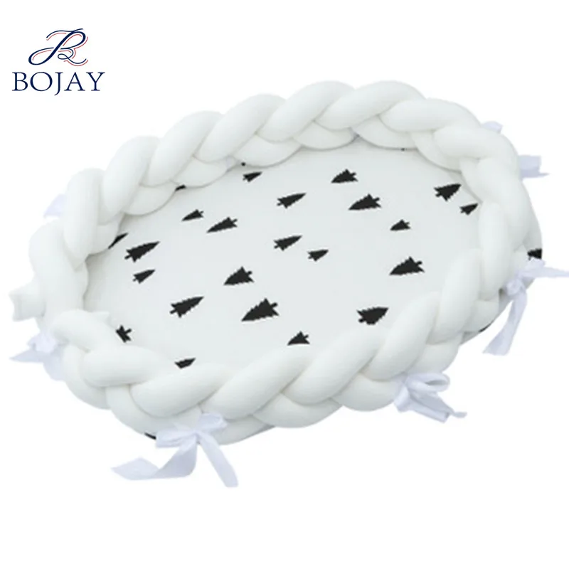 Toddler Baby Sleep Nest Braid Crib Bumper Newborn Nest Bed Baby sleeper Gift