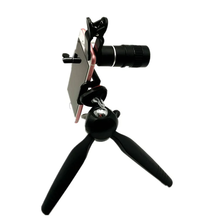 Trade assurance 4 in 1 clip on 10x mobile phone telephoto camera lens